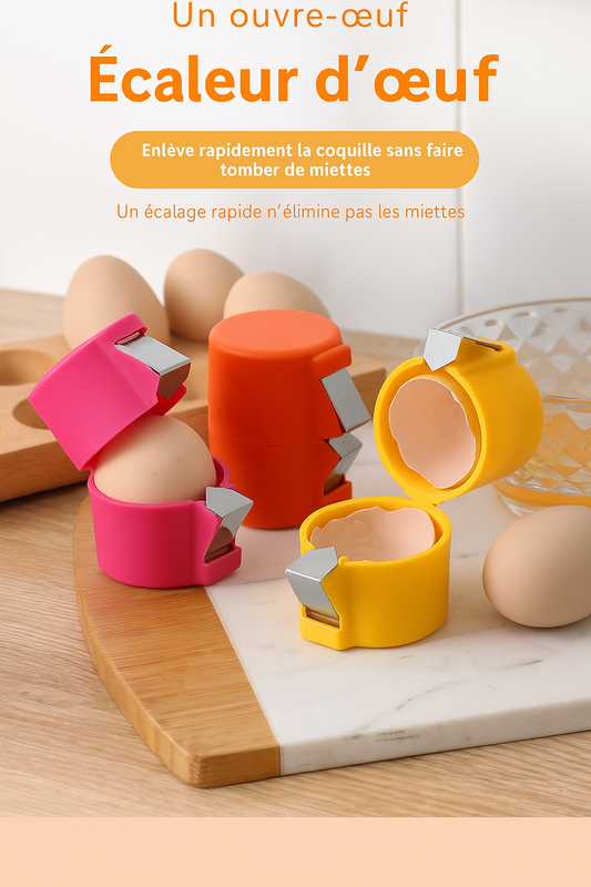 Ouvre-œuf innovant – Outil de cuisine idéal pour la préparation des œufs