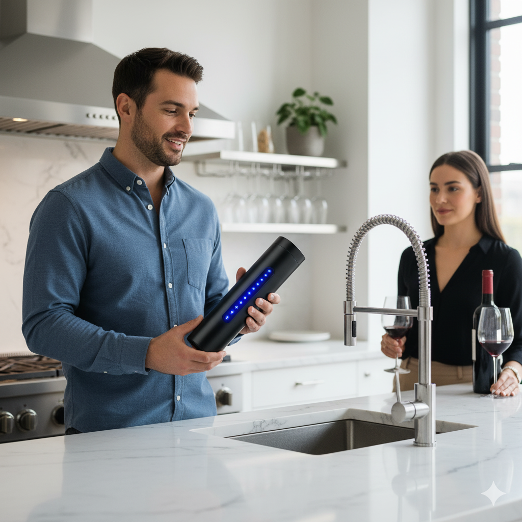 Bouchon à Vin Sous Vide Électronique – KZ-037 par Bachlos